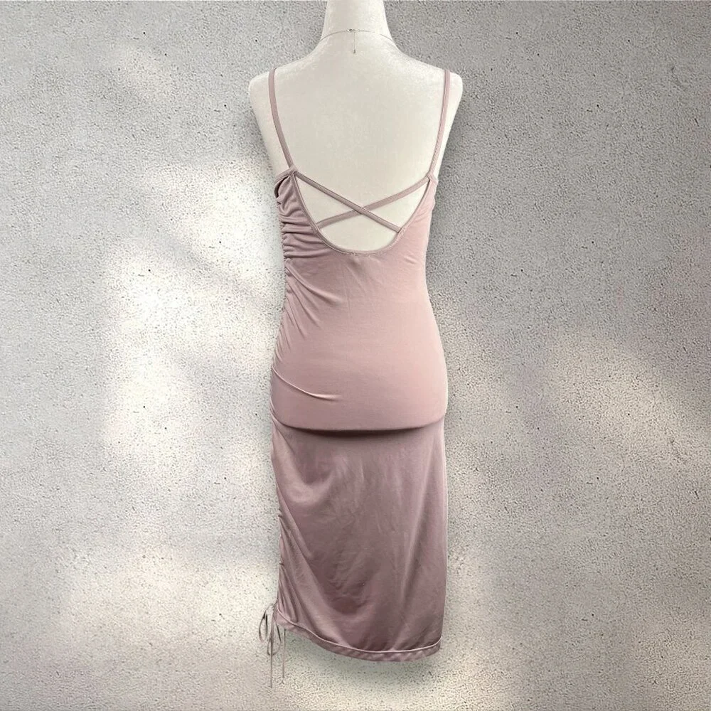 Free People Talk About It Mid-To-Mini Slip Women's M Purple Bodycon Chic Party